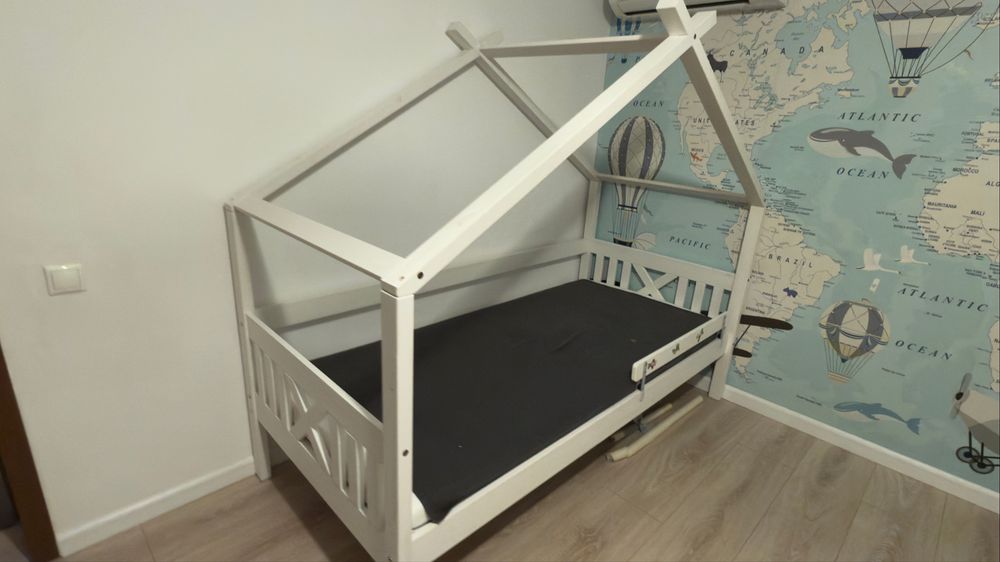 Pat copii cu saltea Mobexpert 90x200