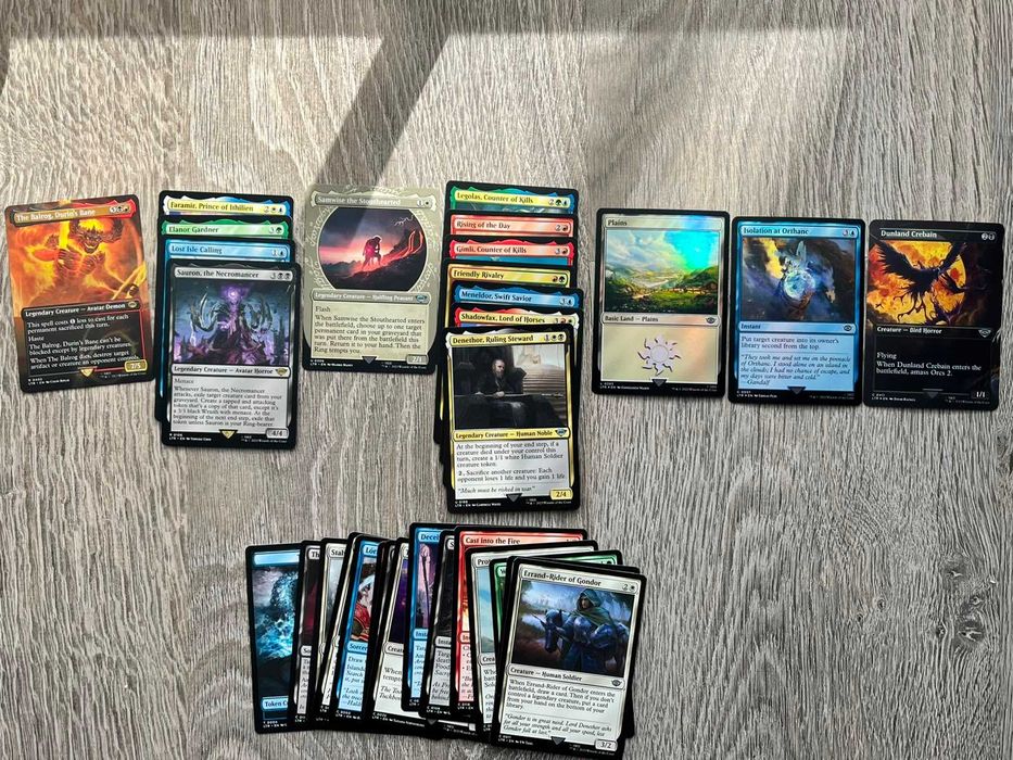 MTG Magic The Gathering Lord of the Rings LOTR lot cărți rare / legendary / foil