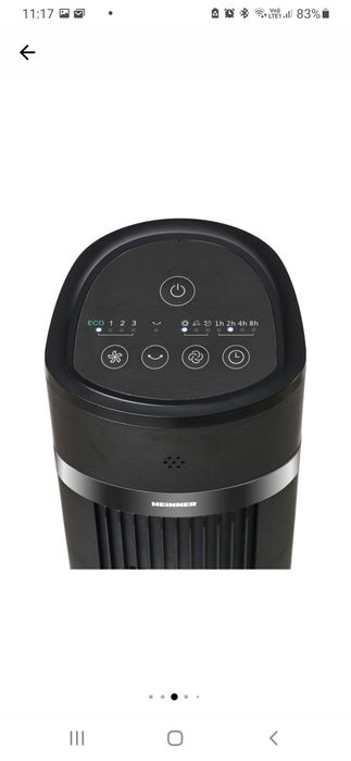 Ventilator turn Heiner 45W, negru