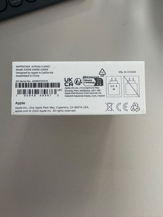 Casti Apple AirPods 4, Active Noise Cancellation, sigilate, originale