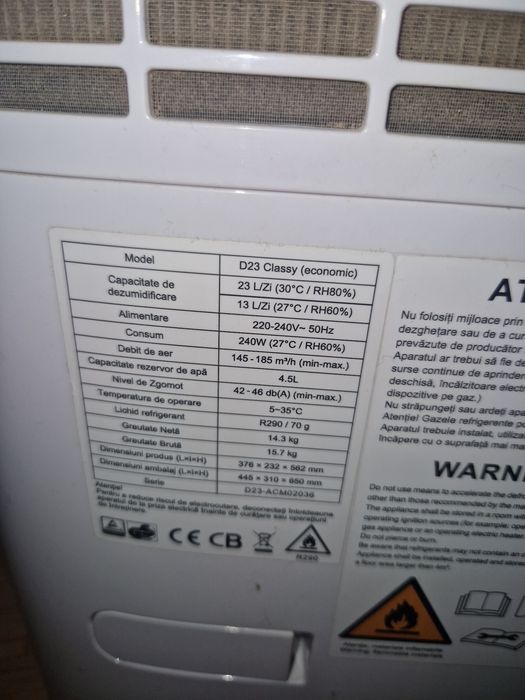 Dezumidificator profesional