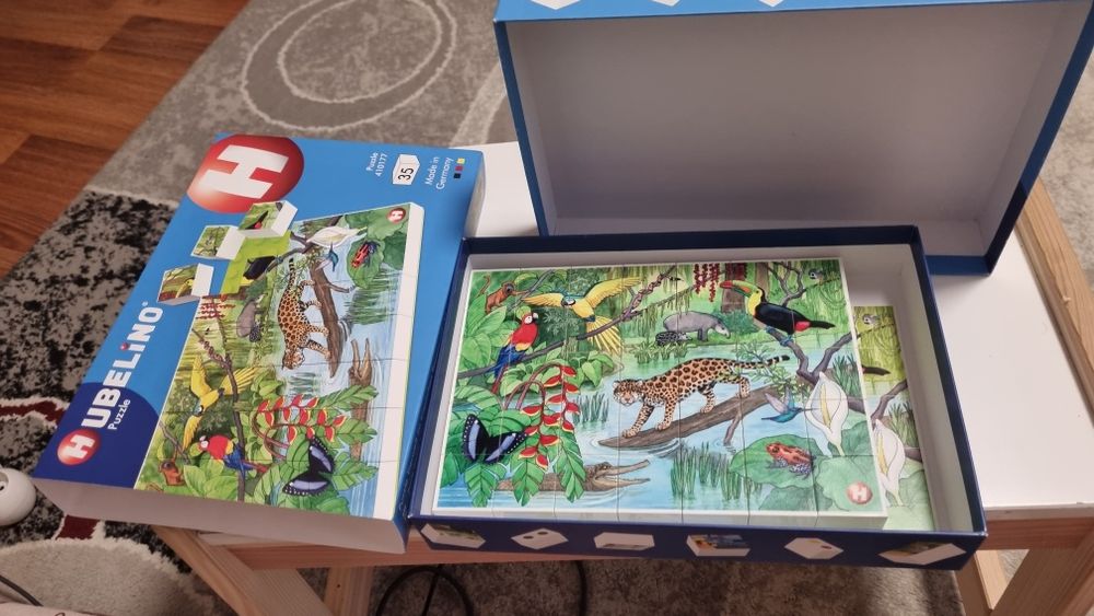 Puzzle hubelino din cuburi 35 piese