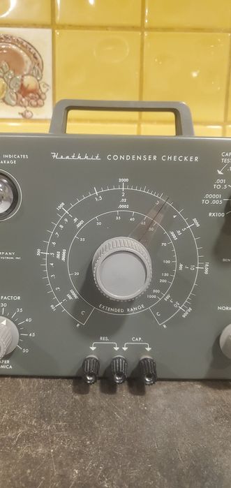 Heathkit Condenser Checker Model Daystrom Type C3 Nr 23, impecabil