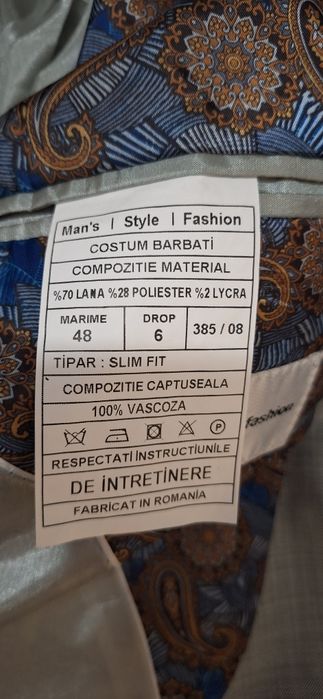 Costum complet nunta sau ocazii speciale marime 48