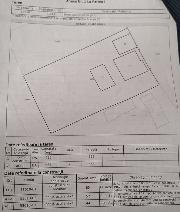 Casă și teren de vânzare
