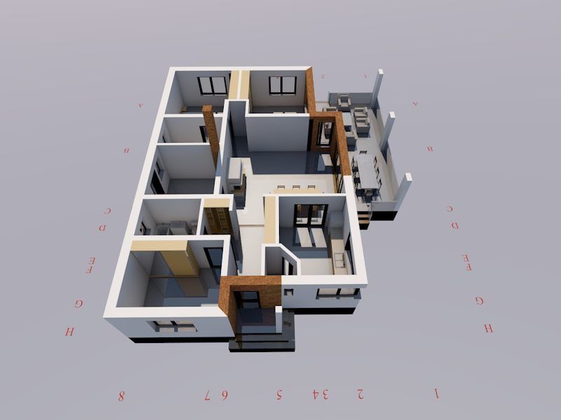 Casă individuală 122mp utili+33mp terasă teren 1250 mp Vâlcele Feleacu