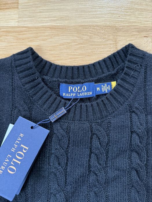 Pulover Ralph Lauren Cable Knit Negru