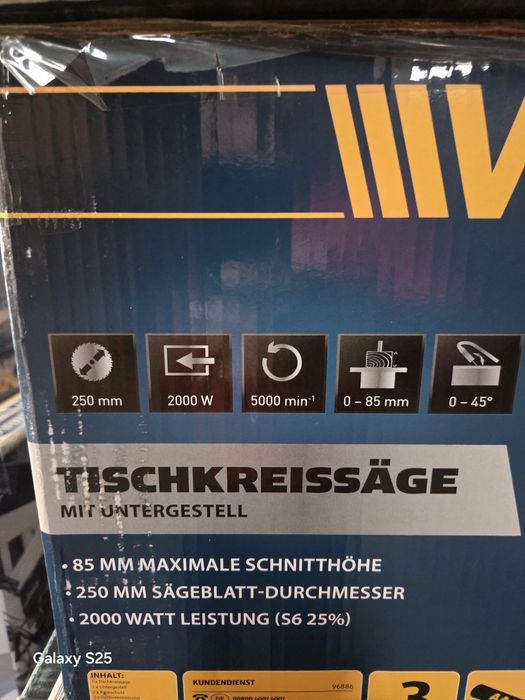Circular cu masa Workzone 254mm 2000w