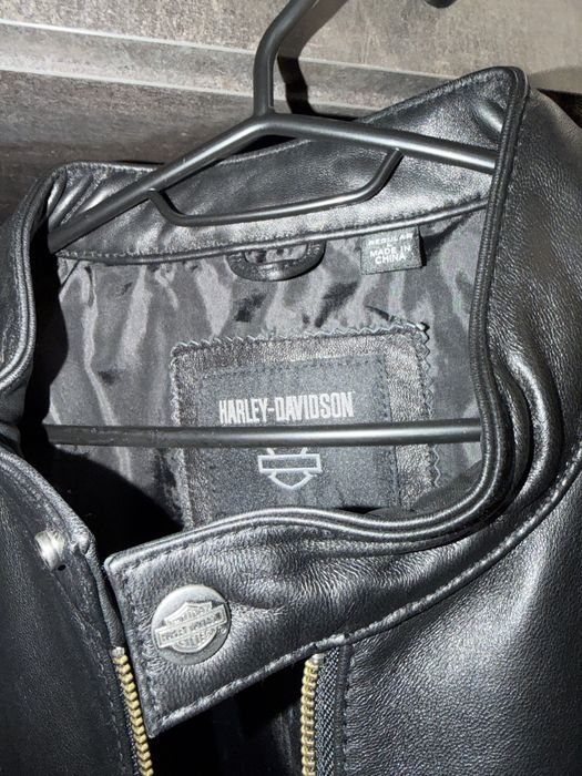 кожено яке и елек harley davidson