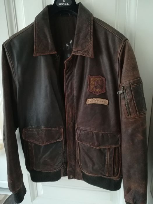 Geaca piele Mustang Aviator L bărbați