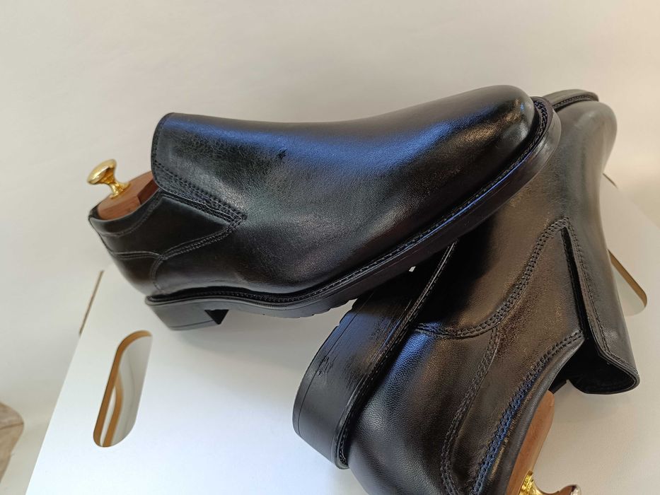 Pantofi loafer 42 41 slip on premium Salamander NOI piele naturala