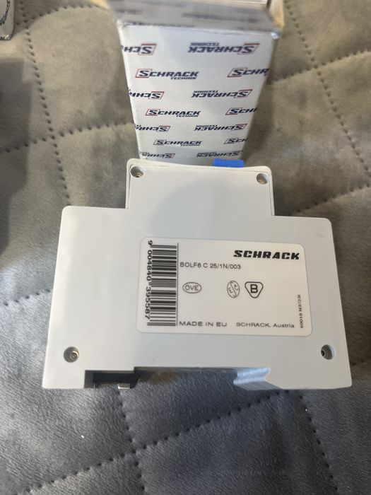 Siguranță diferențială RCBO Schrack Technik BOLF6 C25/1N/003 25A 30mA 6kA – Nouă, în cutie