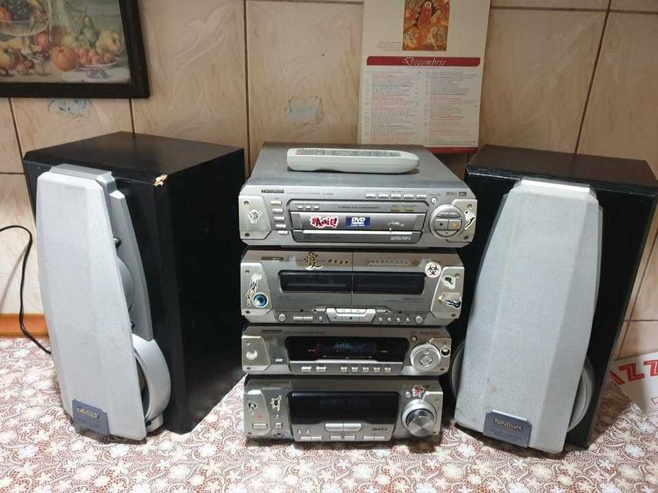 Linie Audio Technics Sa Dv 290 + Boxe SB Dv 250 Made Japan