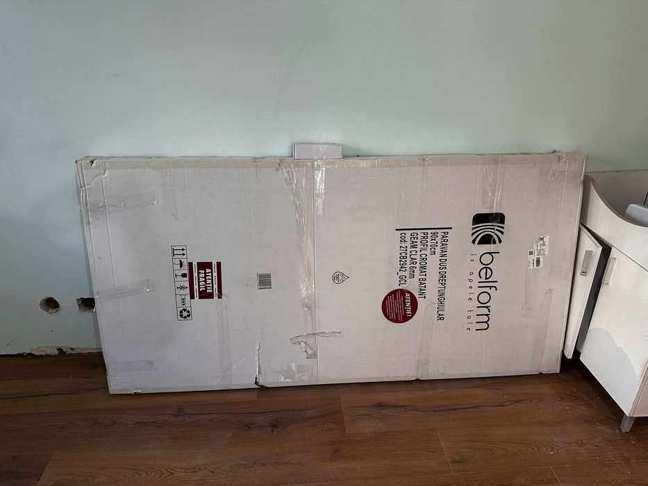 Cabină de duș 90x70 nouă, neasamblată