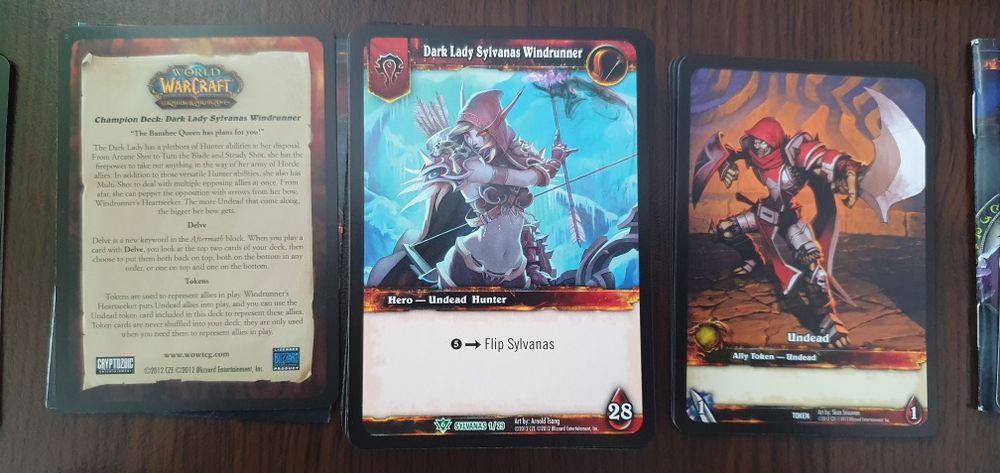 World of Warcraft trading card game WOW TCG Champion decks Class start