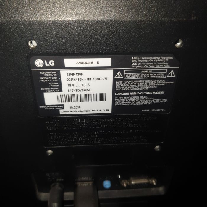 monitor juda yaxshi holatta