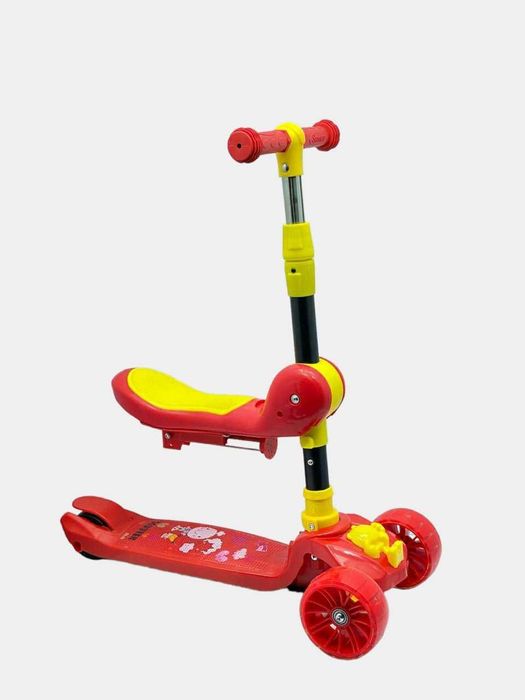 Самокат детский с сиденьем, подсветкой, доставка