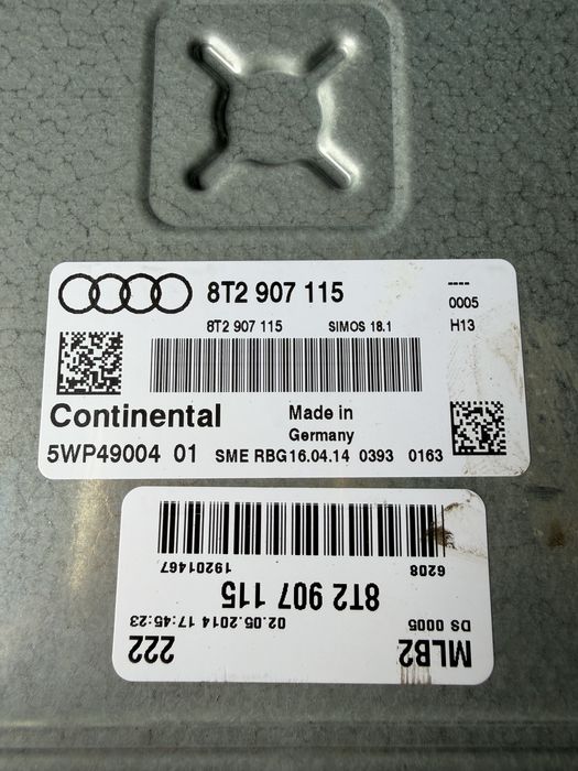 Ecu motor / Calculator motor Audi A4 B8.5, A5 8T 2.0 TFSI, CNC / CNCD : 8T2907115 / SIMOS18