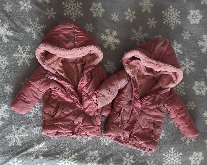Детски зимни якета, размер 92, 2 броя за 15 лв