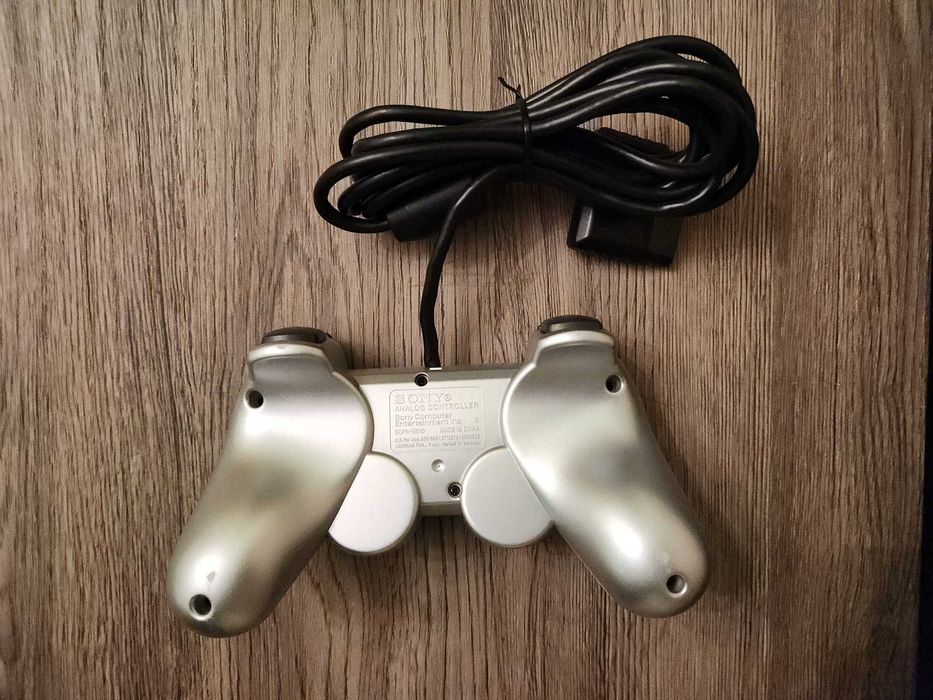 Controller (maneta) Dualshock 2 Satin Silver pentru PlayStation2 (PS2)