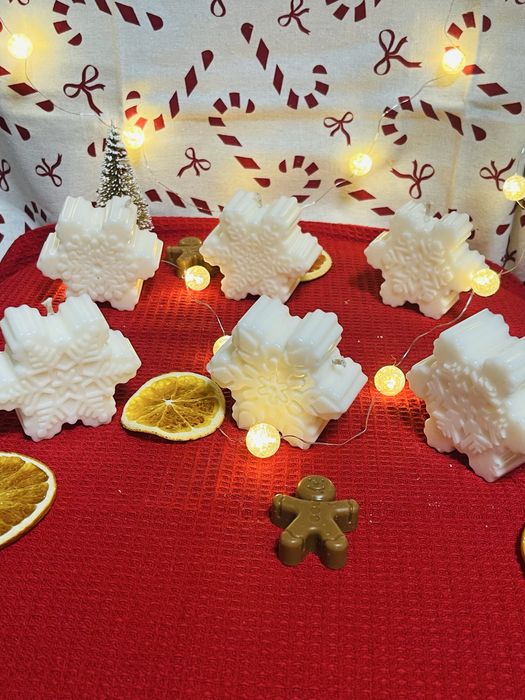 Коледни свещи от соев восък