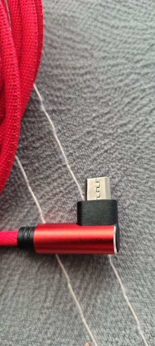 Ъглов кабел с микро usb 3 метра