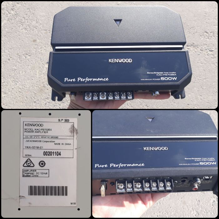 KENWOOD 500.Wat usilitel 2kanal kalonka yoki sabufer ga qoysa boladi