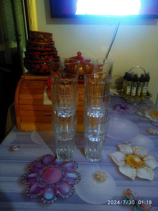 Набор из 6 стаканов 365 грамм.