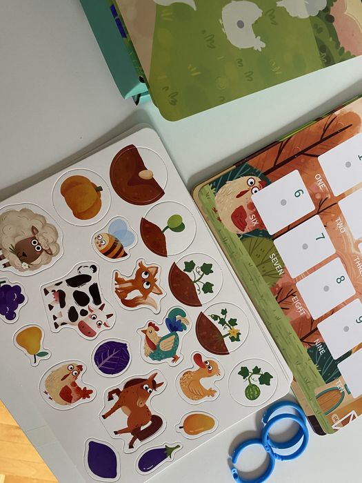 Образователна книга Ферма с дидактични игри