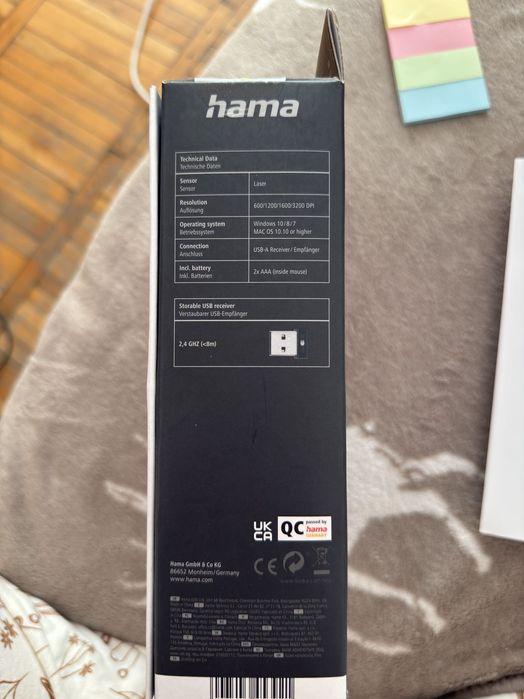 Mouse Hama MW-800 wireless programmable laser.