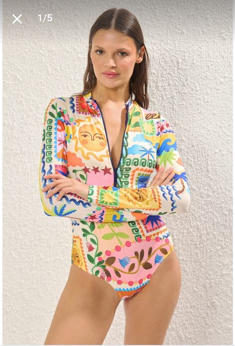 Costum de baie hipster/ mânecă linga