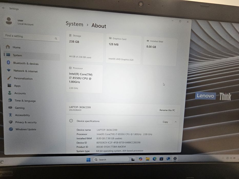 Laptop Lenovo L580 Thinkpad L580