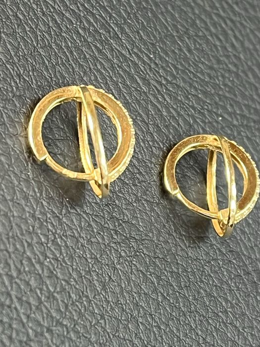 Златни обеци Халки ЧИСТО НОВИ 14 карата 585 zlatni obeci zlaten gold