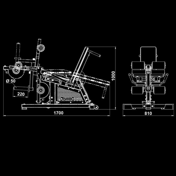 Комбинирана Лежанка за Предно и Задно Бедро / Пейка за Крака