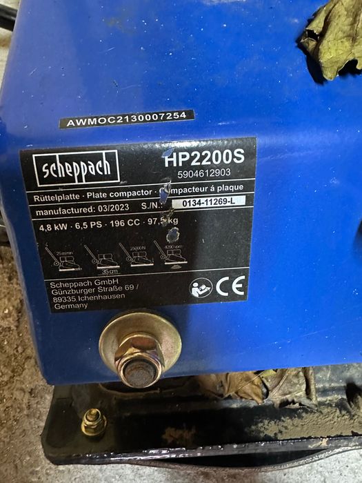 placă compactoare Scheppach HP2200S