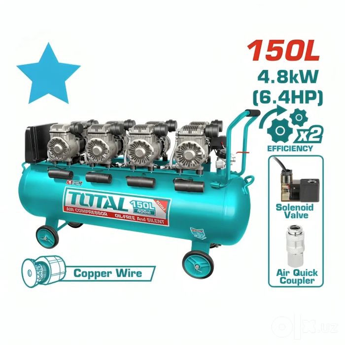 Компрессор Total 150L