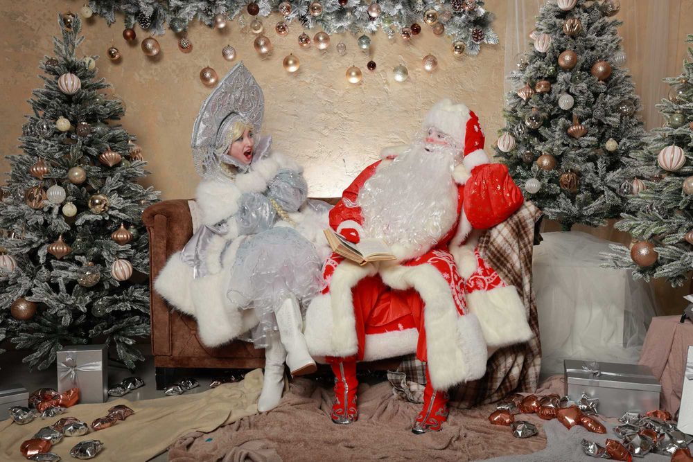 Аниматоры Дед мороз и Снегурочка