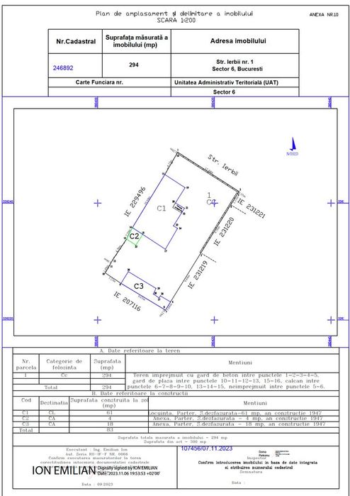 Casa cu 3 camere în Militari - 294 mp teren - necesita renovare