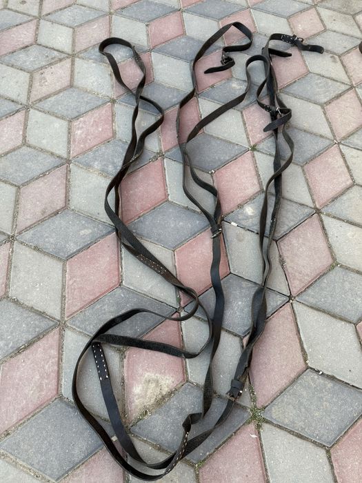 Căpițele / hamuri piele pentru cai + hățuri 2 cai – stare bună