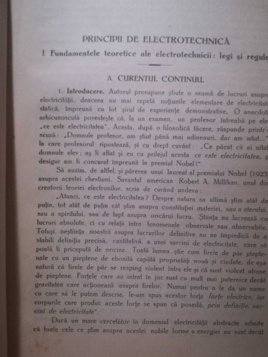 Principii de Electrotehnica 1939 Ștefan Georgescu - Gorjan
