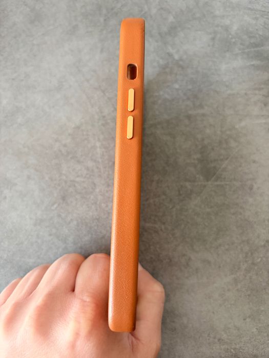 Husă premium din piele MagSafe – iPhone 14 – iPhone 17 Pro like