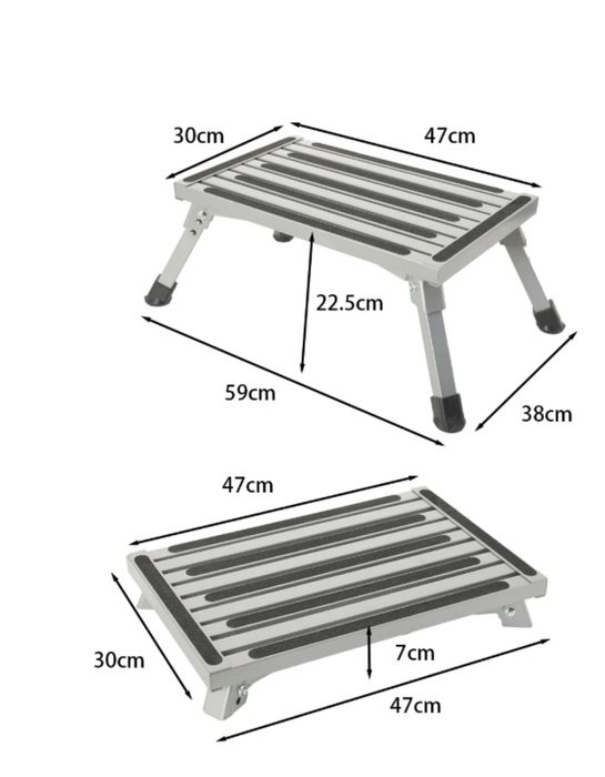 Сгъваема степенка/ стъпало, за каравани, кемпери, джипове или дома