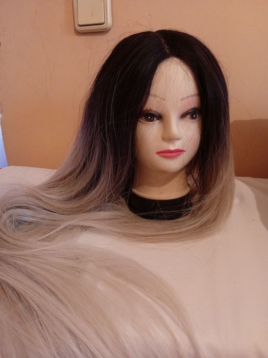 Парик длинные волосы омбре