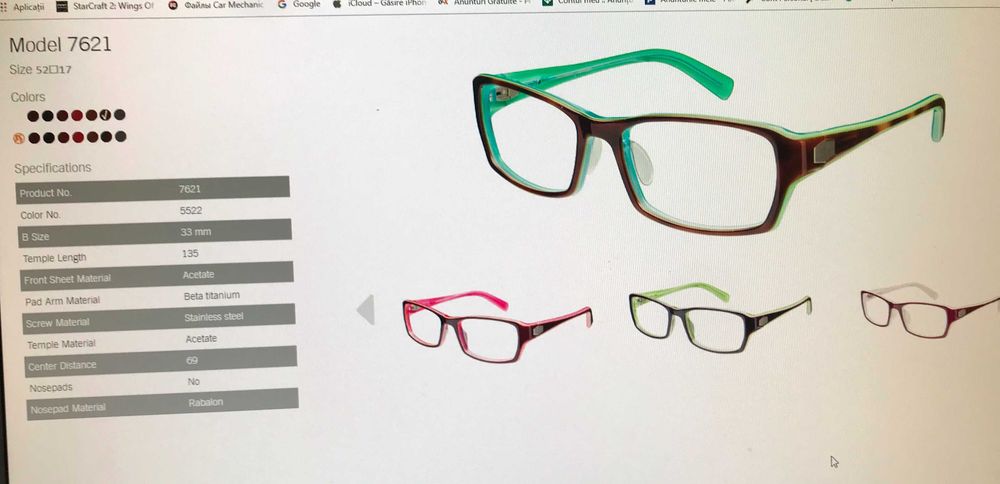 Rame ochelari de vedere ProDesign Denmark 7621 c.5522 - Japonia