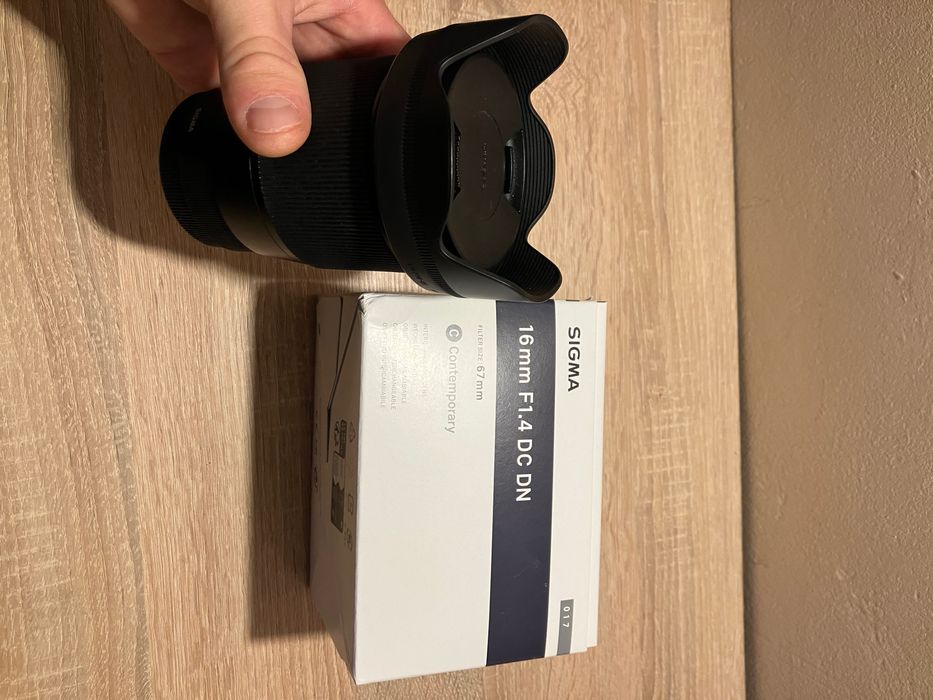 Sigma 16mm F1.4 Sony E - Ca Nou - La Cutie - Filtru