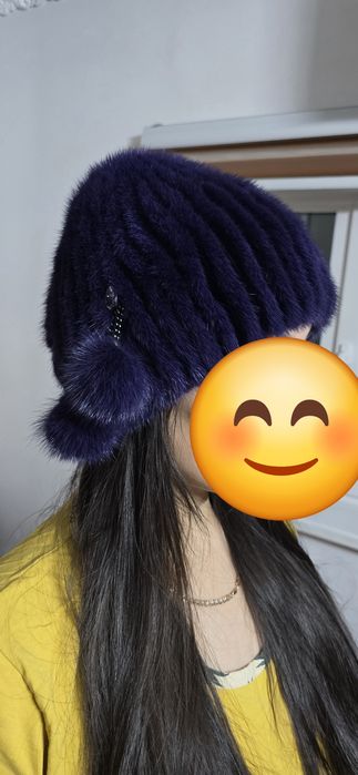 Норковая женская шапка