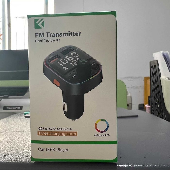 FLOVEME Bluetooth,FM трансмитер за авторадио,QC3.0 бързо зареждане