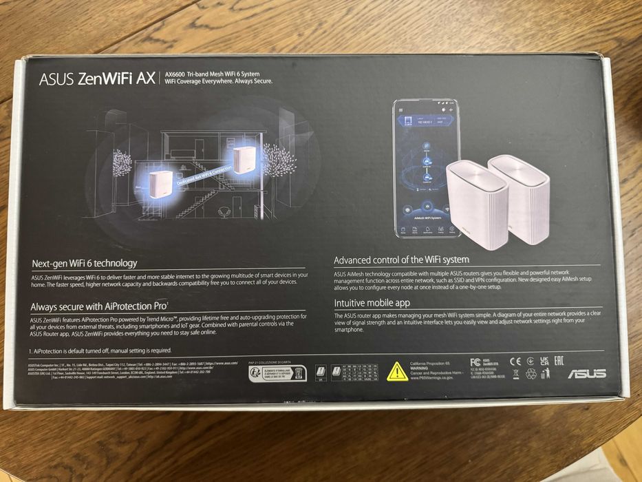 ASUS ZenWiFi XT8 (AX6600) Mesh рутери