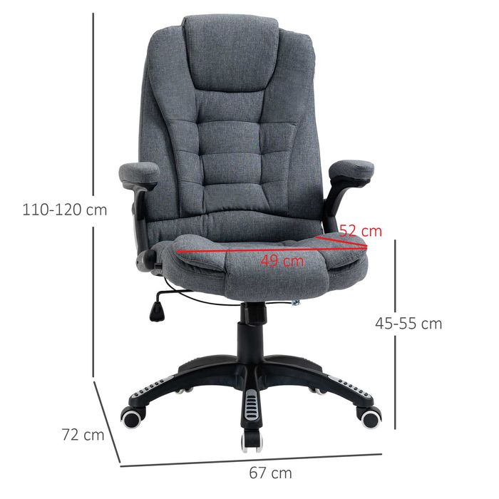 Scaune Birou Ergonomice , Gri inchis , doua modele , HOMCOM