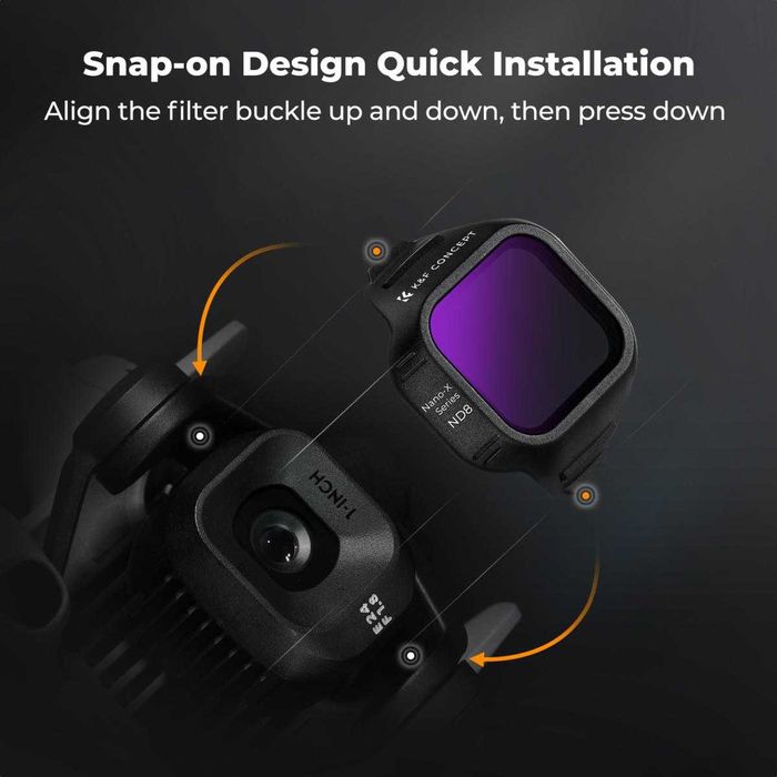 UV CPL ND4 ND8 ND16 Variable ND Филтри K&F Concept за DJI Mini 5 Pro